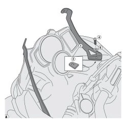 Givi Windshield Fit Kits -Givi Sales Store givi d5107 kitbmwf700 gs20132016