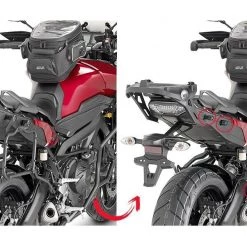 Givi PLR2139 Rapid Release Side Case Racks Yamaha Tracer 900 / GT 2019-2020 For Adding To Top Case Rack / Black [Previously Installed]