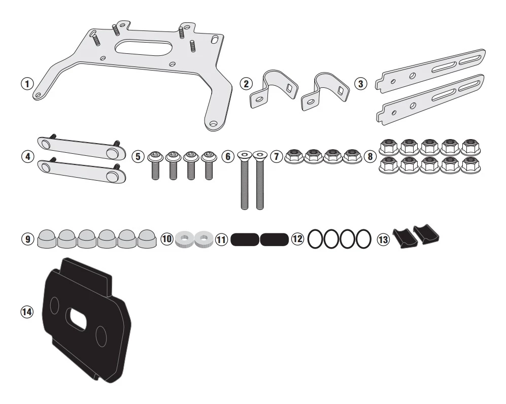 Givi S250KIT BMW / Honda / Kawasaki / KTM / Triumph 3 Givi S250KIT BMW / Honda / Kawasaki / KTM / Triumph