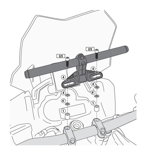 Givi Smart Bar Kit 4 Givi Smart Bar Kit - Image 2