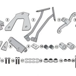 Givi SR1161 Top Case Rack Honda Africa Twin Adventure Sports 2018-2019 Black [Demo - Acceptable]