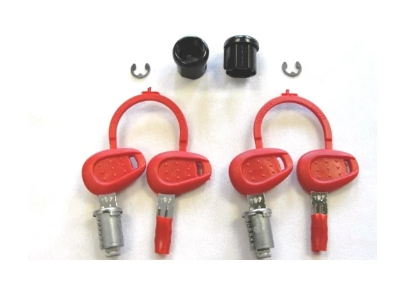 Givi Z140R / Z227 / Z228 / Z1382 Red / Silver Key Lock Set 5 Givi Z140R / Z227 / Z228 / Z1382 Red / Silver Key Lock Set - Image 3