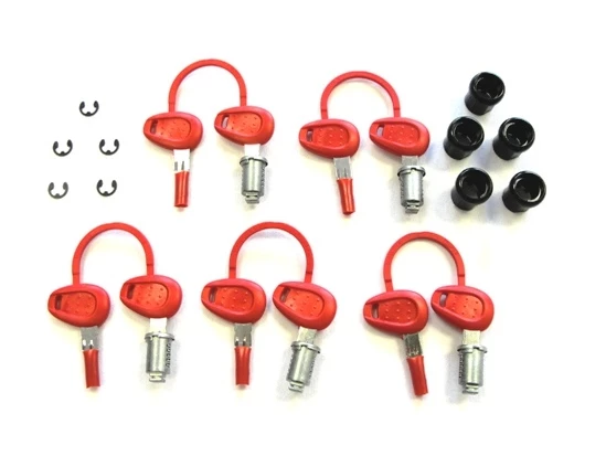 Givi Z140R / Z227 / Z228 / Z1382 Red / Silver Key Lock Set 7 Givi Z140R / Z227 / Z228 / Z1382 Red / Silver Key Lock Set - Image 5